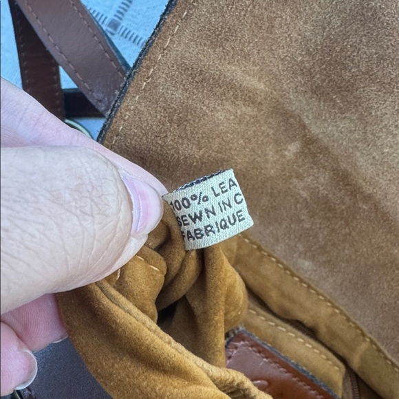 Patricia Nash Brown 100% Leather Crossbody Bag Flap Saddle Purse. EUC - Picture 8 of 11